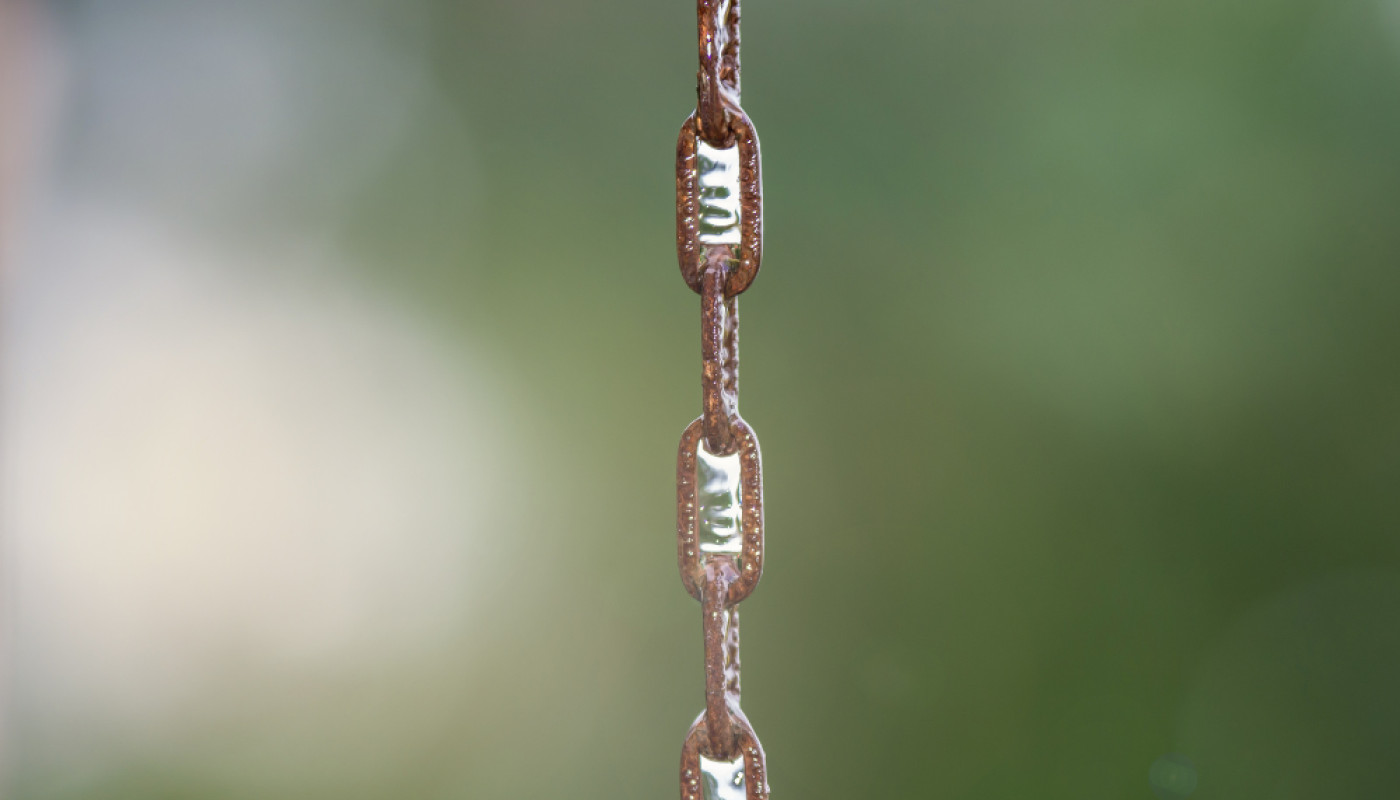 Why are rain chains becoming so popular for modern homes?